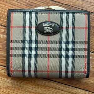 Burberrys plaid wallet